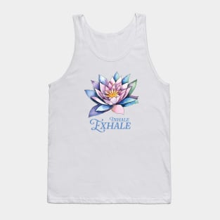 Inhale Exhale Lotus Flower Tank Top